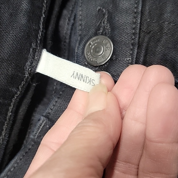 Rag & Bone Size 28 Skinny Coated Black Jeans Style # 1502K520, Gently Used Cond. - Picture 6 of 15